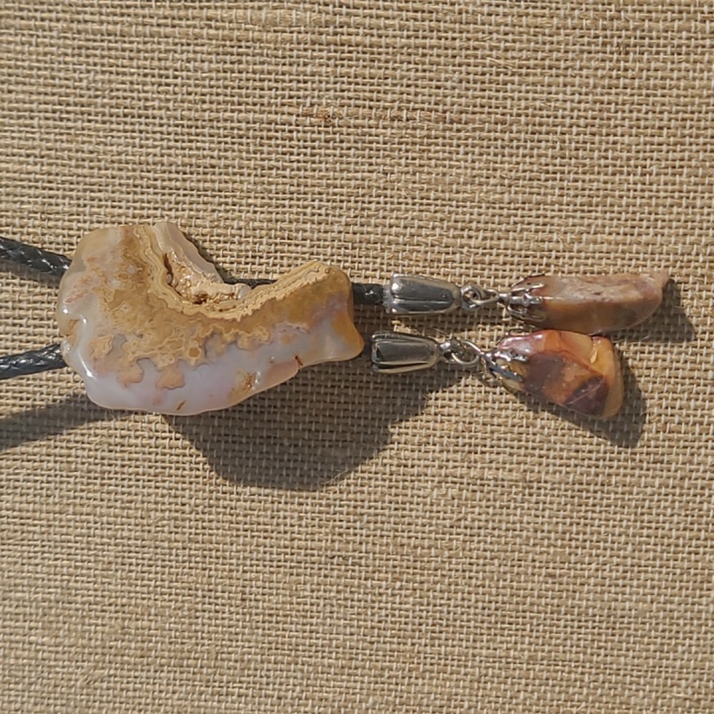 Agate Bolo Tie